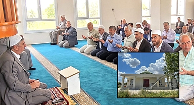 Suruç ilçesinde inşa edilen cami ibadete açıldı