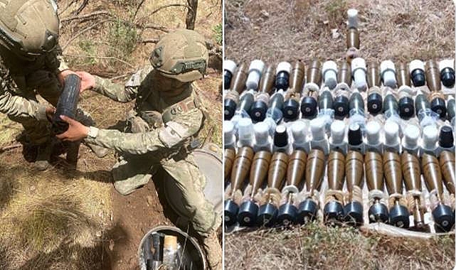 Terör örgütüne darbe! Silah ve mühimmat ele geçirildi