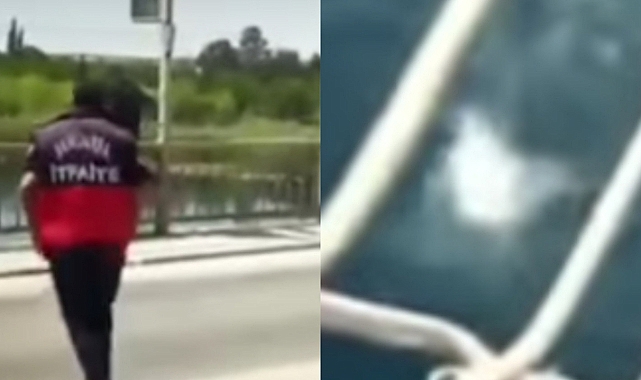 Urfa'da feci olay! Fırat'a atladı