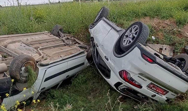 Urfa'da milletvekili adayı  kaza yaptı