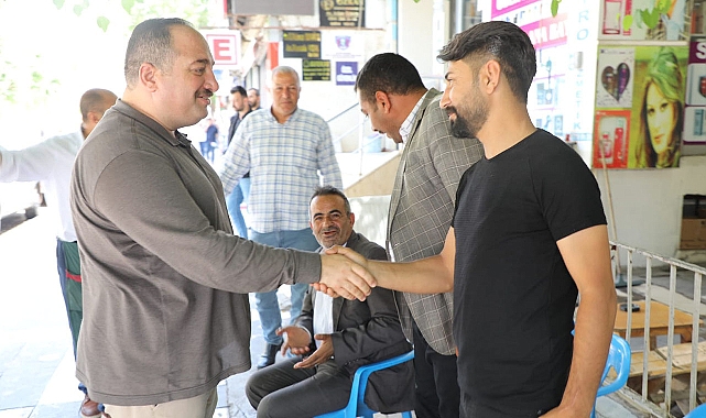 Başkan Ekinci, mesaiye esnafları ziyaret ederek başladı