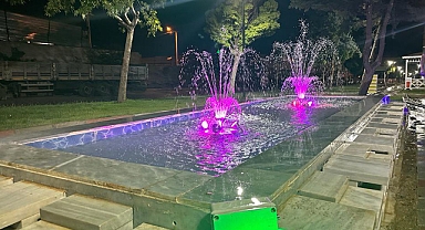 Eyyübiye parklarında görsel şölen