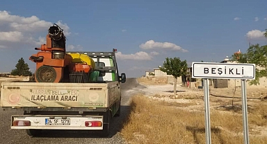 Harran’da haşereyle mücadele devam ediyor