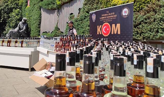 Sahte alkol kaçakçılarına operasyon! Piyasa değeri 3 milyon