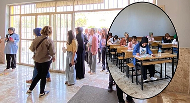 Şanlıurfa’da öğrenciler sınav heyecanını erkenden yaşadı