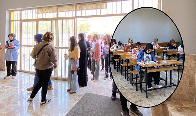 Şanlıurfa’da öğrenciler sınav heyecanını erkenden yaşadı