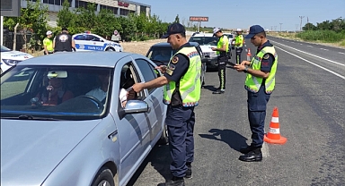 Urfa'da bayram öncesi trafik denetimi 