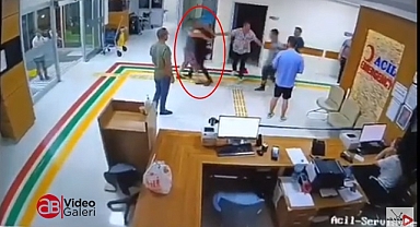 Urfa'da doktora saldırı girişimi güvenlik kamerasına yansıdı
