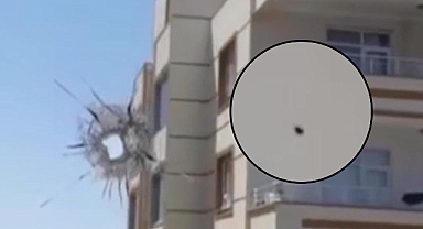 Urfa’da maganda kurşunu bir evin duvarına isabet etti