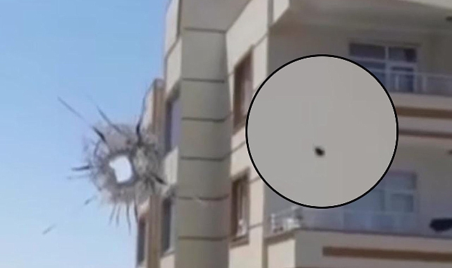 Urfa’da maganda kurşunu bir evin duvarına isabet etti