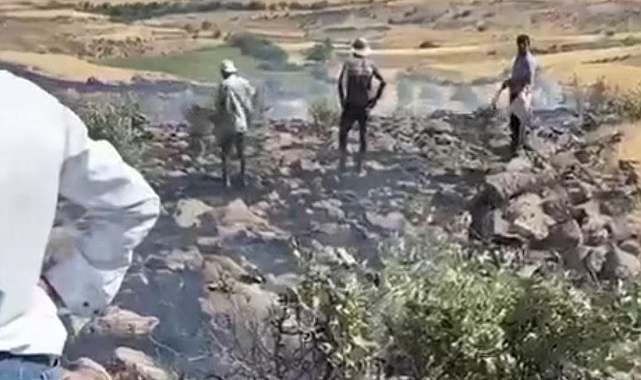 Urfa'nın ilçesinde büyük yangın! Köylü müdahale etti