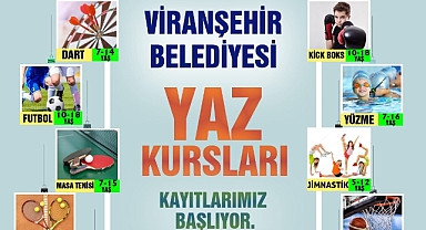 Viranşehir'de yaz kursları başlıyor