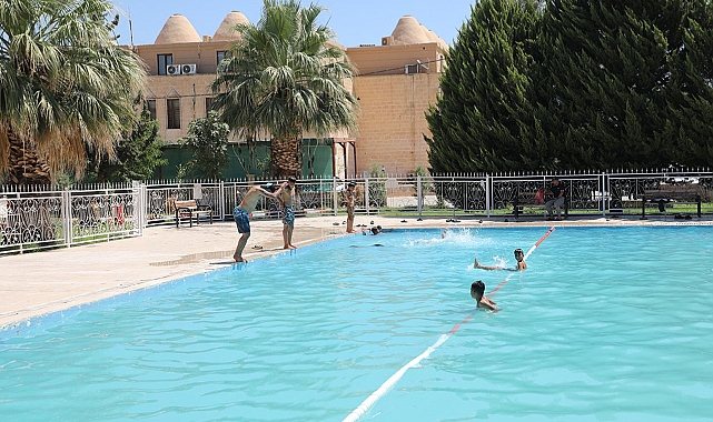 Harran’da çocuklara yönelik yüzme kursu açıldı