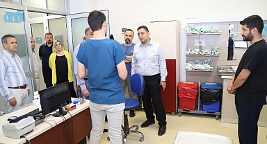 İl Sağlık Müdürü Solmaz, Diş Hastanesini ziyaret etti