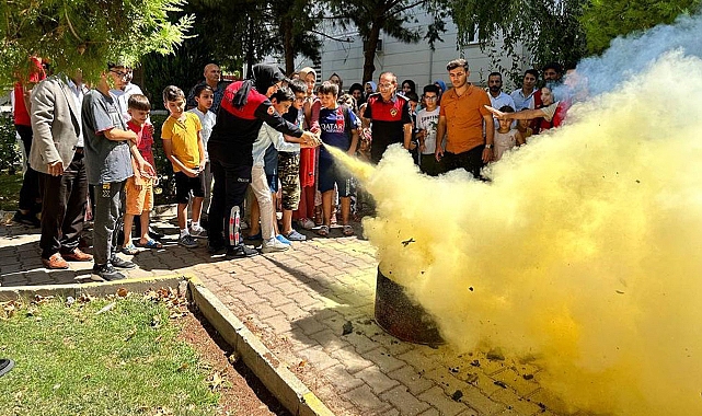 İtfaiye’den yangın tatbikatı 