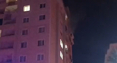 Karaköprü'de Basın Sitesinde korkutan yangın! 