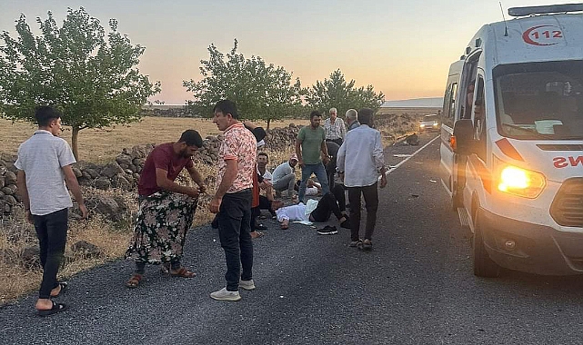 Kontrolden çıkan araç taşlara çarpıp tarlaya girdi