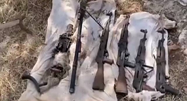 PKK’ya ait çok sayıda silah ele geçirildi! 