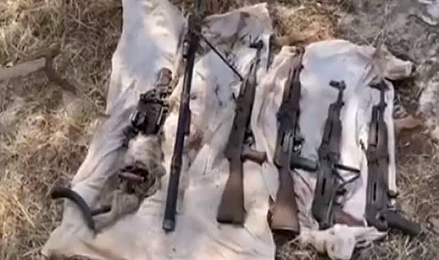 PKK’ya ait çok sayıda silah ele geçirildi! 