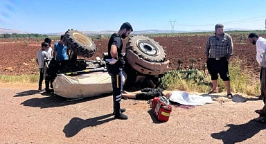 Şanlıurfa'da feci kaza! Traktör altında ezildi