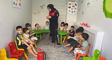 Urfa’da minik öğrencilere yönelik yangın eğitimi 