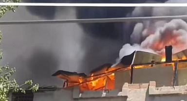 Urfa’nın ilçesinde korkutan yangın! 