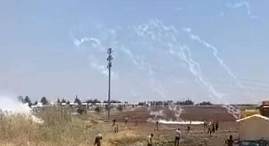 Viranşehir'de elektrik protestosuna gazlı müdahale