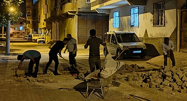 Eyyübiye’de gece mesaisi