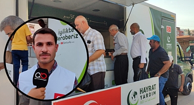 Hayrat İnsani Yardım Derneği Urfa'da aşure ikramında bulundu