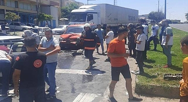 Hilvan’da zincirleme kaza! Yaralılar var