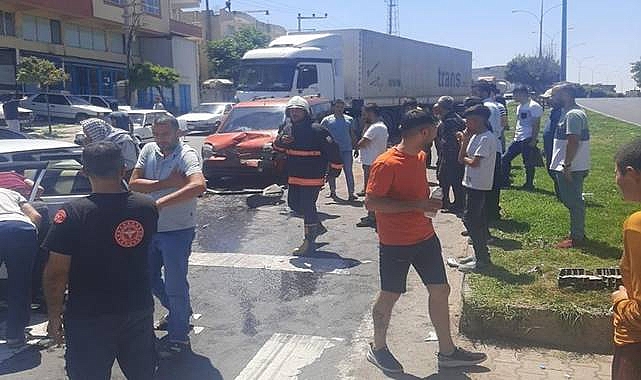 Hilvan’da zincirleme kaza! Yaralılar var