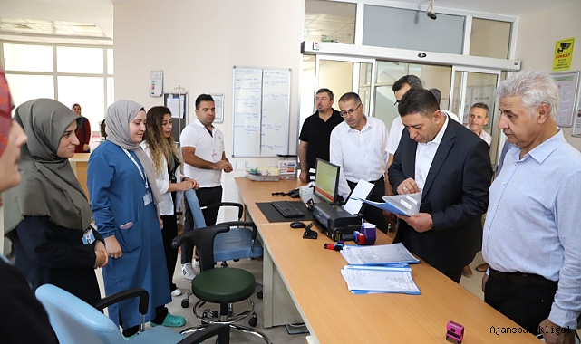 İl Sağlık Müdürü Solmaz, Hilvan Devlet Hastanesi'nde incelemelerde bulundu