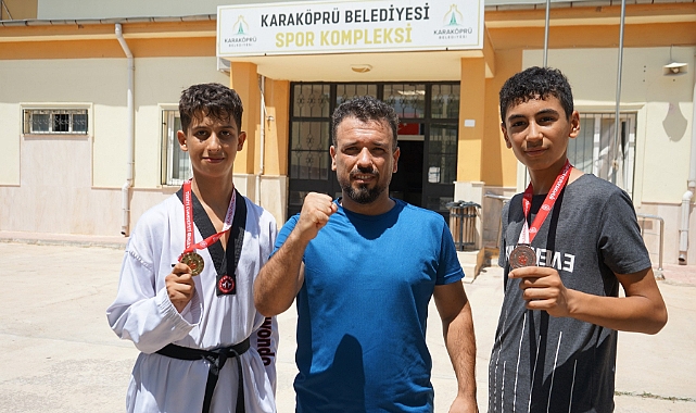 Karaköprü’de spor kurslarında şampiyonlar yetişiyor