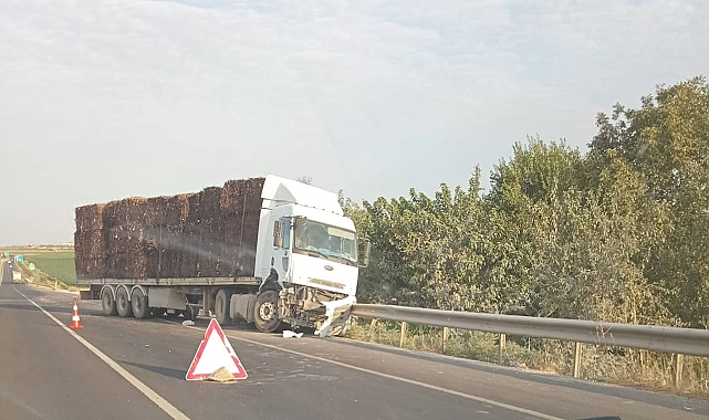 Şanlıurfa'da kontrolden çıkan TIR kaza yaptı