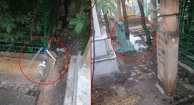 Şanlıurfa'da mezarlara zarar veriyorlar!