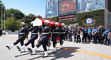 Şehit polis son yolculuğuna uğurlandı