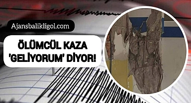 Urfa'da depremden hasar alan bina çökmek üzere