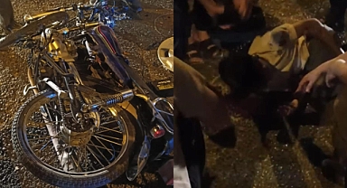 Urfa'da motosiklet araca çarptı! Yaralılar var