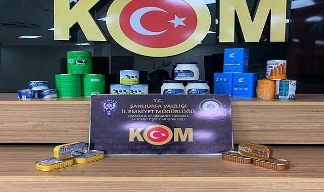 Urfa’da piyasa değeri 1 milyon TL olan kaçak ürünler ele geçirildi