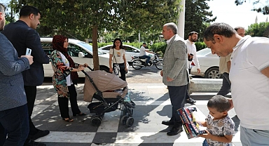 Başkan Beyazgül’den esnaf ziyareti