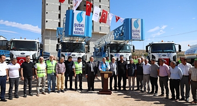 Başkan Beyazgül, yeni sondaj makinelerini tanıttı 