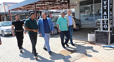 Başkan Ekinci, oto galericiler esnafını ziyaret etti 