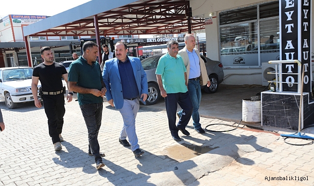 Başkan Ekinci, oto galericiler esnafını ziyaret etti