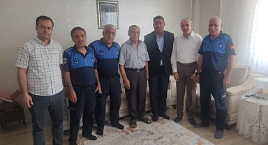 Emekli zabıta müdürlerine anlamlı ziyaret 