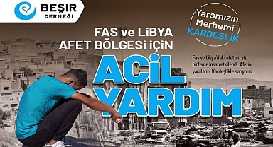 Fas ve Libya afet bölgesi için acil yardım kampanyası başlatıldı