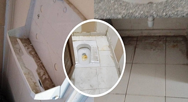 Okuldaki pislik ile karşılaşan veli kayıttan vazgeçti