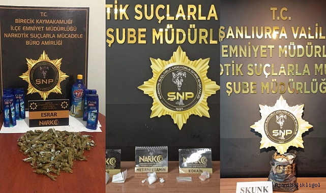 Şampuan kutusunda uyuşturucu sevkiyatı Urfa Emniyetine takıldı