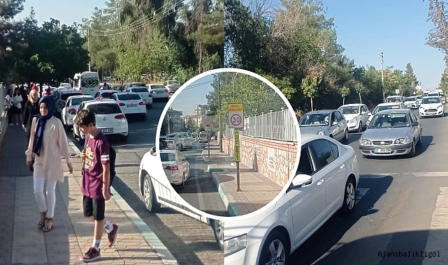 Şanlıurfa’da eğitimin ilk gününde trafikte yoğunluk yaşandı