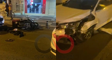 Urfa'da feci kaza! otomobil kuryeyi ezdi