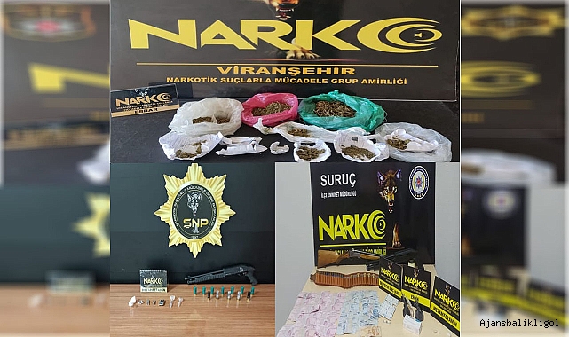 Urfa’da uyuşturucu tacirlerine büyük darbe! 8 gözaltı 
